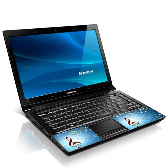 LSS 15.6 & 17.3 Inches Laptop Notebook Skin Sticker Decal - Music Notes - Picture 2 of 2